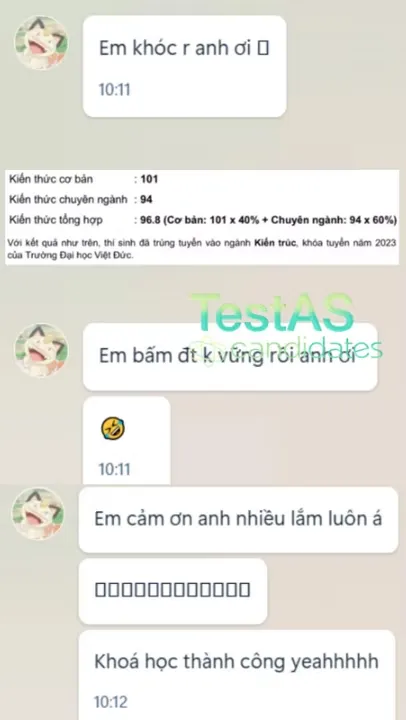 Đánh giá học viên KNI #17 - Luyện thi TestAS