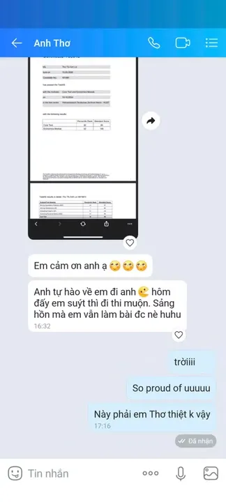 Đánh giá học viên KNI #35 - Luyện thi TestAS