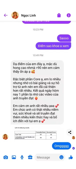 Đánh giá học viên KNI #37 - Luyện thi TestAS