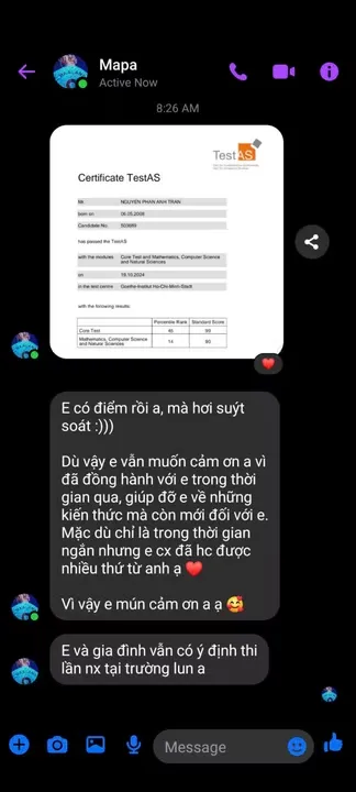 Đánh giá học viên KNI #44 - Luyện thi TestAS